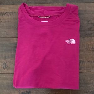 The North Face pink crew neck t shirt vaporwick